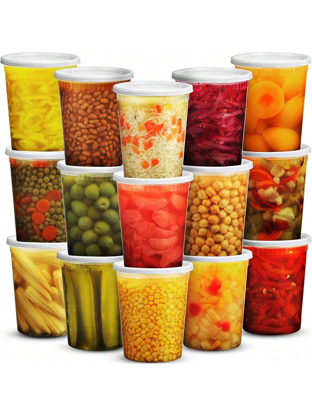 ふた付きプラスチックデリ容器、食品貯蔵容器、スライム、スープ - Meal Prep Dinners のレビューと価格