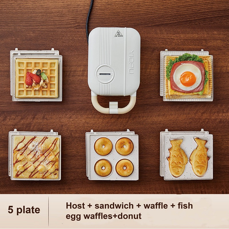 220V 多機能電気サンドイッチマシンワッフルメーカー高速朝 - Breakfast Sandwich Press のレビューと価格