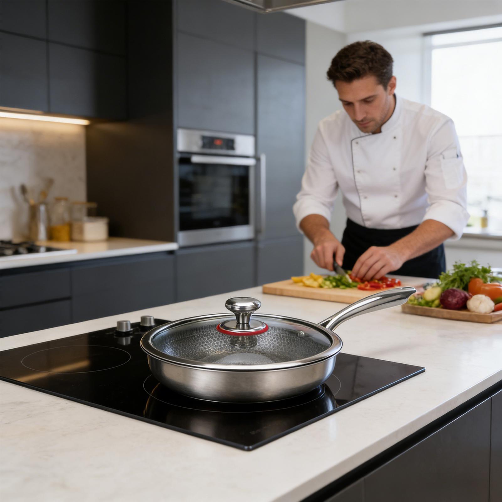 チタン製調理パン ノンスティック調理器具 耐熱ステーキパン  - Meal Prep Glass のレビューと価格
