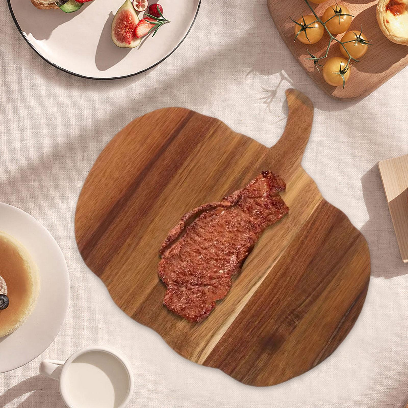 ハロウィン パンプキン型 まな板 木製 ピザ ステーキ パン - Meal Prep Dinners のレビューと価格