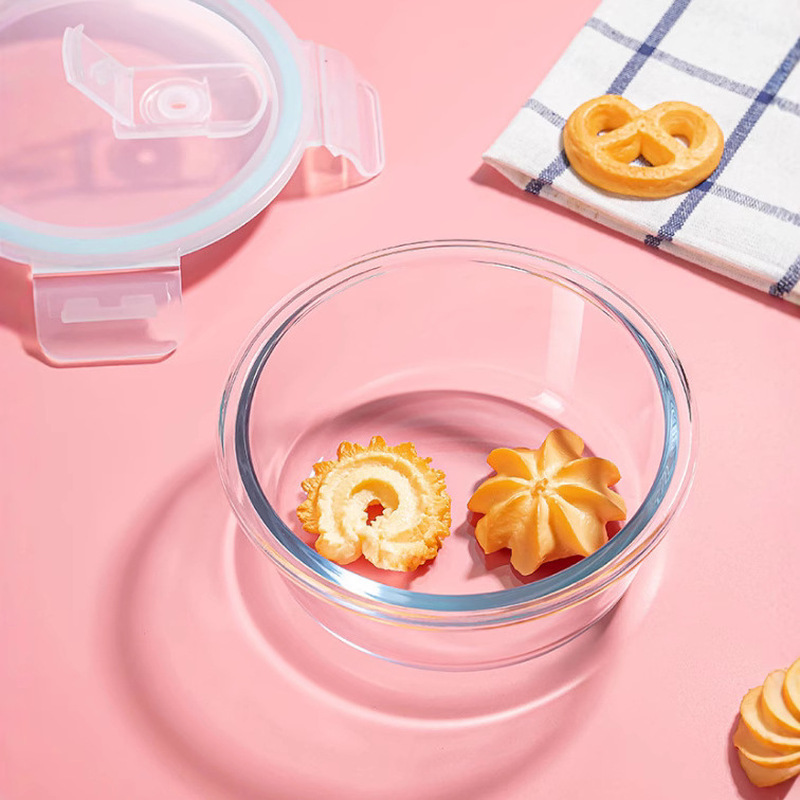 ホームキッチンミニマリストガラス製ランチボックス電子レンジ対 - Meal Prep Glass のレビューと価格