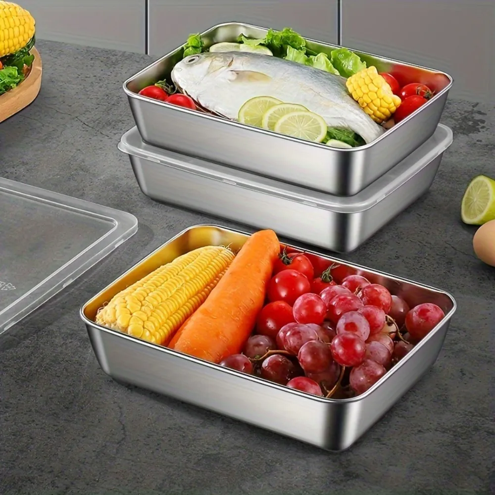 5個セット ステンレス製食品保存容器、積み重ね可能な気密キッ - Meal Prep Glass のレビューと価格