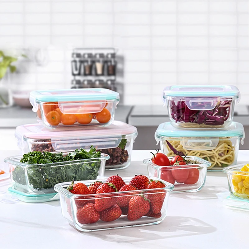 ホウケイ酸ガラス製ランチボックス、気密性・漏れ防止機能付き弁 - Meal Prep Glass のレビューと価格