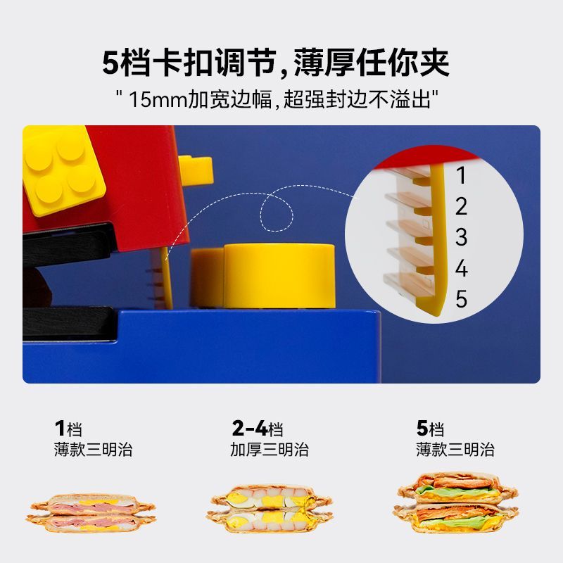 サンドイッチ朝食メーカー、家庭用多機能トースター、ハンバーガ - Breakfast Sandwich Press のレビューと価格