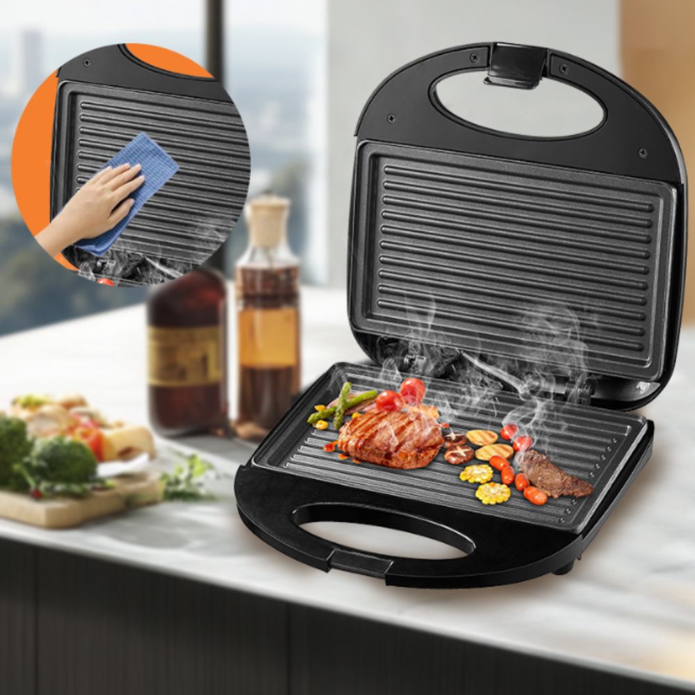 多機能朝食メーカー 両面加熱 ノンスティック表面 ワッフルサ - Breakfast Sandwich Press のレビューと価格