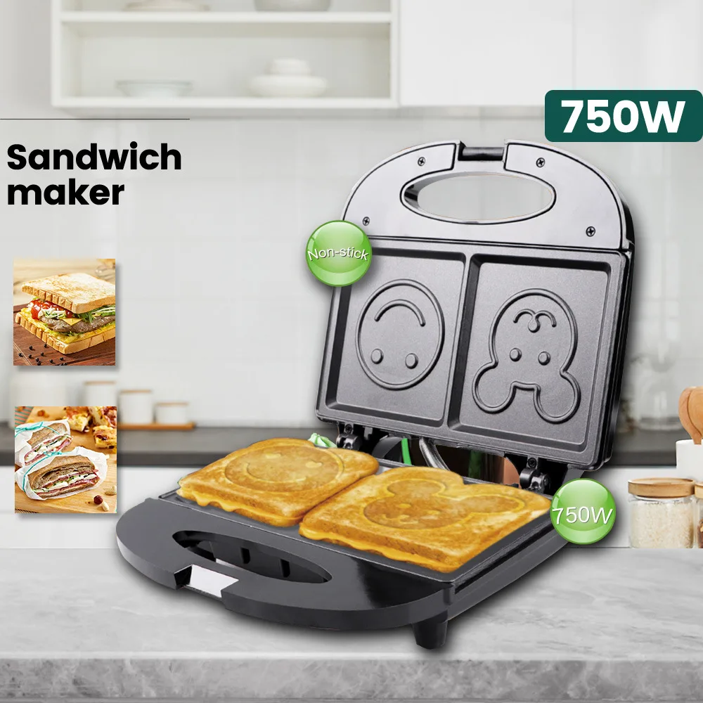 110V-220V 家庭用電化製品スマイリーサンドイッチマシ - Breakfast Sandwich Press のレビューと価格