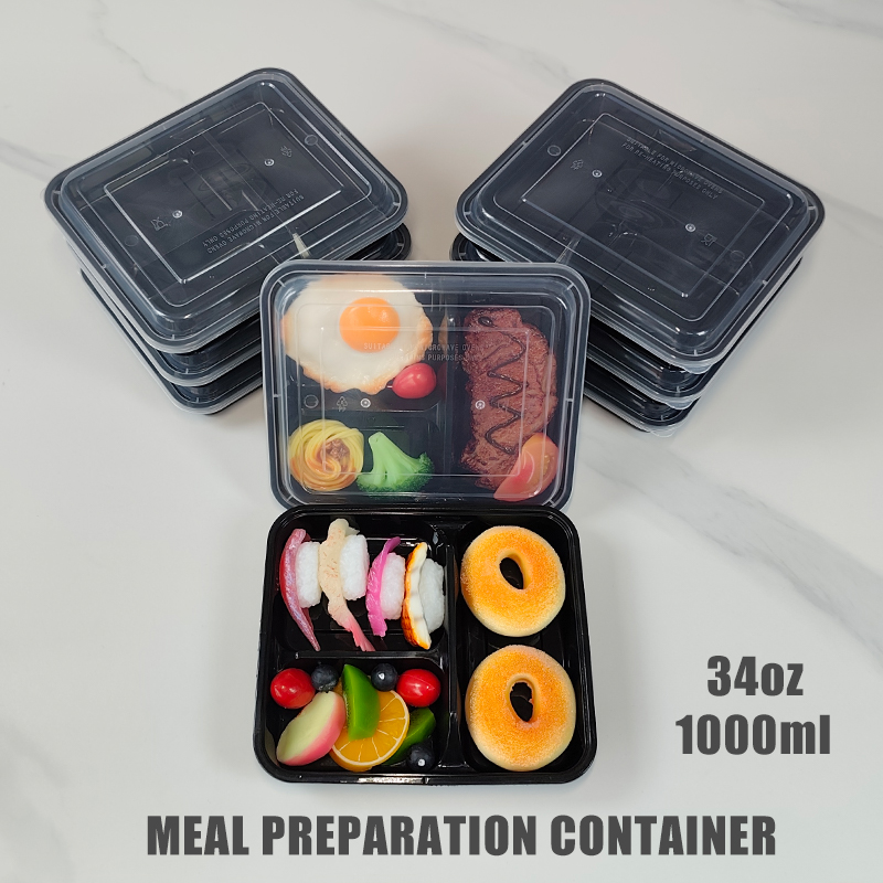 3コンパートメント 34オンス/1000ml、12/35個入 - Meal Prep Gym のレビューと価格